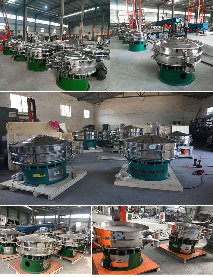 展示廳展示旋振篩，批量展示不銹鋼振動(dòng)篩，包裝氣體保護(hù)振動(dòng)篩，批量展示碳鋼旋振篩